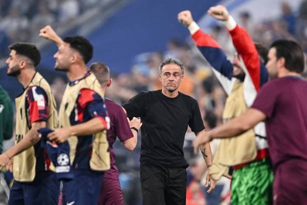 Trainer Luis Enrique (Paris Saint-Germain) Looks on during the UEFA Champions League Final 2025 between Paris Saint-Germain and FC Internazionale Milano at Munich Football Arena on May 31, 2025 in Munich, Germany. (Photo by Harry Langer DeFodi Images)