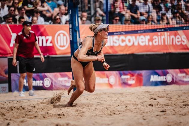 Beachvolleyball Männer Allianz German Beach Tour 2025 Tourstop Hamburg 31.05.2025 Melanie Paul Hamburg Active City Arena Heiligengeistf Hamburg Deutschland