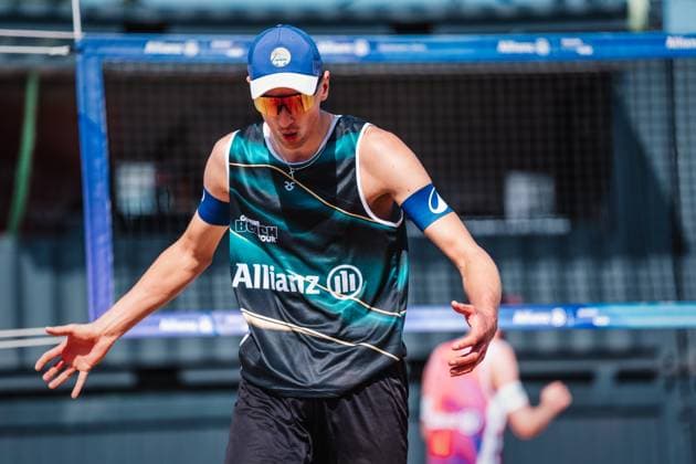 Beachvolleyball Männer Allianz German Beach Tour 2025 Tourstop Hamburg 31.05.2025 Momme Lorenz Hamburg Active City Arena Heiligengeistf Hamburg Deutschland