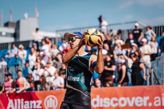 Beachvolleyball Männer Allianz German Beach Tour 2025 Tourstop Hamburg 31.05.2025 Tilo Rietschel Hamburg Active City Arena Heiligengeistf Hamburg Deutschland