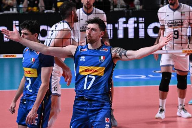 Simone Anzani ( italy ) during the match Italia vs Iran at Kioene Arena Padova - 31may2025 ( ITALVOLLEY BPER TEST MATCH MEMORIAL PASINATO )  Copyright: xDuilioxDellaxLibera IPAxSportx xipa-agency.netx xx IPA_58462340 IPA_Agency_IPA58462340