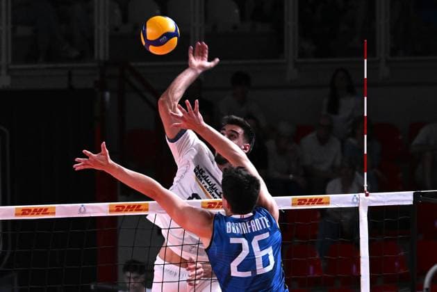 Mattia Boninfante ( Italy ) during the match Italia vs Iran at Kioene Arena Padova - 31may2025 ( ITALVOLLEY BPER TEST MATCH MEMORIAL PASINATO )  Copyright: xDuilioxDellaxLibera IPAxSportx xipa-agency.netx xx IPA_58462344 IPA_Agency_IPA58462344