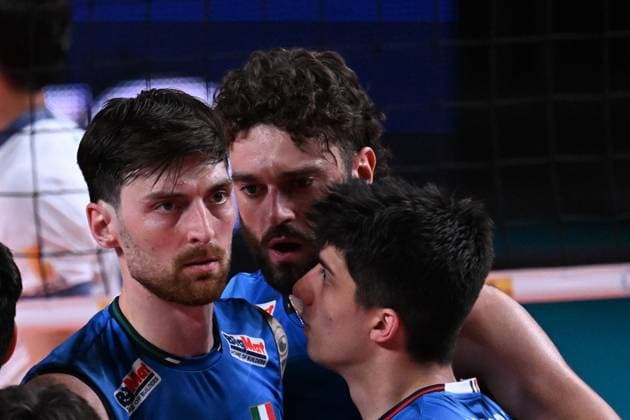 Simone Anzani ( Italy ) during the match Italia vs Iran at Kioene Arena Padova - 31may2025 ( ITALVOLLEY BPER TEST MATCH MEMORIAL PASINATO )  Copyright: xDuilioxDellaxLibera IPAxSportx xipa-agency.netx xx IPA_58462348 IPA_Agency_IPA58462348