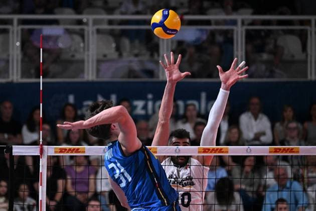Luca Porro ( Italy ) during the match Italia vs Iran at Kioene Arena Padova - 31may2025 ( ITALVOLLEY BPER TEST MATCH MEMORIAL PASINATO )  Copyright: xDuilioxDellaxLibera IPAxSportx xipa-agency.netx xx IPA_58462350 IPA_Agency_IPA58462350
