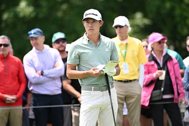 May 31, 2025: Collin Morikawa (USA) on the 1st hole during Round 3 of the Memorial Tournament in Dublin, Ohio. Cal Media Dublin USA - ZUMAc04_ 20250531_zma_c04_135 Copyright: xBrentxClarkx