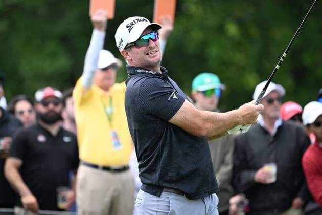 PGA, Golf Herren 2025: The Memorial Tournament MAY 31 May 31, 2025: Ryan Fox (NZL) drives on the 1st hole during Round 3 of the Memorial Tournament in Dublin, Ohio. Brent Clark Cal Media (Credit Image: Â Brent Clark Cal Sport Media) Dublin Oh USA EDITORIAL USE ONLY Copyright: xx ZUMA-20250531_zma_c04_132.jpg BrentxClarkx csmphotothree388699