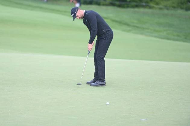 PGA, Golf Herren 2025: The Memorial Tournament MAY 31 May 31, 2025: Wyndham Clark (USA) putts on the 9th hole during Round 3 of the Memorial Tournament in Dublin, Ohio. Brent Clark Cal Media (Credit Image: Â Brent Clark Cal Sport Media) Dublin Oh USA EDITORIAL USE ONLY Copyright: xx ZUMA-20250601_zma_c04_012.jpg BrentxClarkx csmphotothree388710