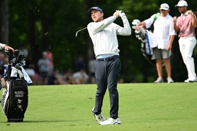 PGA, Golf Herren 2025: The Memorial Tournament MAY 31 May 31, 2025: Russell Henley (USA) hits on the 9th fairway during Round 3 of the Memorial Tournament in Dublin, Ohio. Brent Clark Cal Media (Credit Image: Â Brent Clark Cal Sport Media) Dublin Oh USA EDITORIAL USE ONLY Copyright: xx ZUMA-20250531_zma_c04_148.jpg BrentxClarkx csmphotothree388718