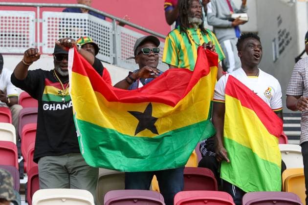Ghana fans Ghana v Trinidad and Tobago, Football, The Unity Cup, Gtech Community Stadium, London, UK, 31 05 25 EDITORIAL USE ONLY No use with unauthorised audio, video, data, fixture lists (outside the EU), club league logos or live services. Online in-match use limited to 45 images (+15 in extra time). No use to emulate moving images. No use in betting, games or  Copyright: xAnthonyxHanc Shutterstockx 15333741bh