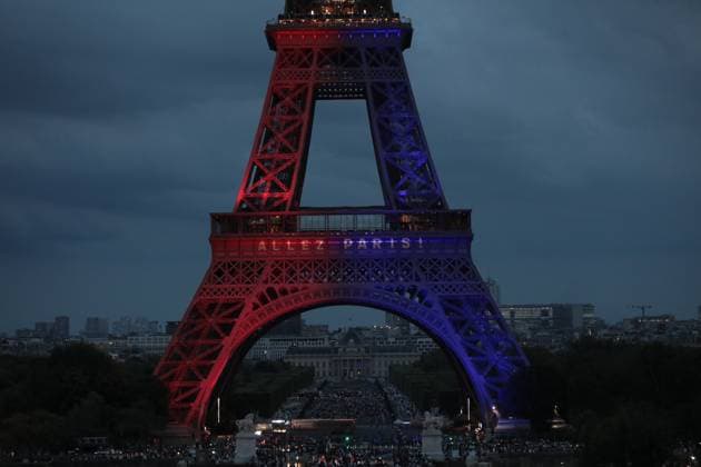 UEFA Champions League final match: Paris Saint-Germain v Inter Milan PARIS, FRANCE - MAY 31: Eiffel Tower is illuminated after PSG s goal during UEFA Champions League final match between Paris Saint-Germain and Inter Milan, in Paris, France on May 31, 2025. Mohamad Salaheldin Abdelg Alsayed Anadolu Paris France. Editorial use only. Please get in touch for any other usage.  Copyright: x2025xAnadoluxMohamadxSalaheldinxAbdelgxAlsayedx