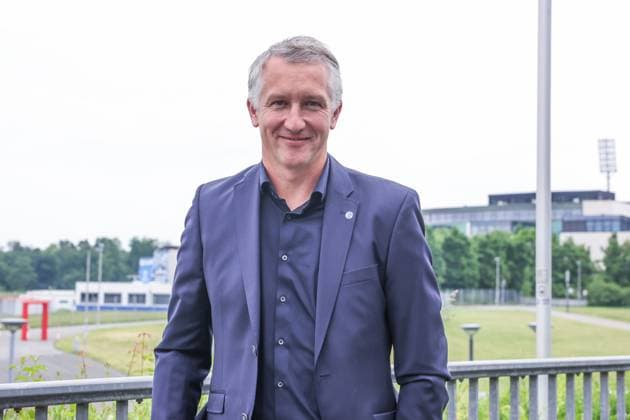 01.06.2025, Fussball, Saison 2024 2025, 2. Bundesliga, Vorstellung von Frank Baumann, Sportvorstand Frank Baumann (FC Schalke 04) Gelsenkirchen Veltins Arena NRW Deutschland xRHR-FOTOx