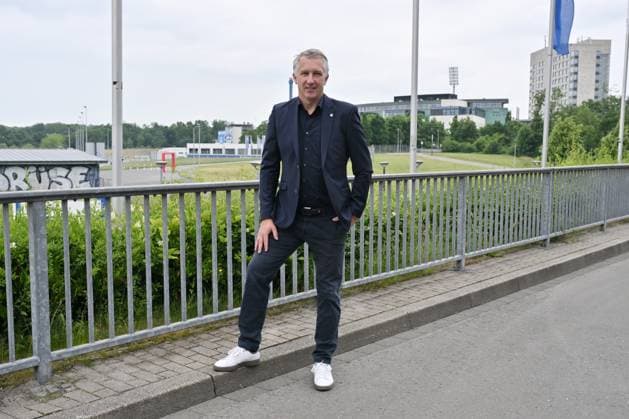 Frank Baumann (Vorstand FC Schalke 04) 01.06.2025, Fussball 2. Bundesliga, Vorstellung von Frank Baumann als Vorstand Sport beim FC Schalke 04. Foto: Maik Hölter Team2 Gelsenkirchen Veltins Arena Nordrhein Westfalen Deutschland