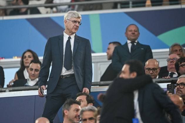 Arsene Wenger Looks on during the UEFA Champions League Final 2025 between Paris Saint-Germain and FC Internazionale Milano at Munich Football Arena on May 31, 2025 in Munich, Germany. (Photo by Harry Langer DeFodi Images)