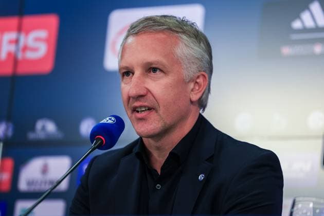 Vorstellung von Frank Baumann als Vorstand am 01.06.2025 in der VELTINS-Arena in Gelsenkirchen Frank Baumann ( Vorstand Sport Schalke )