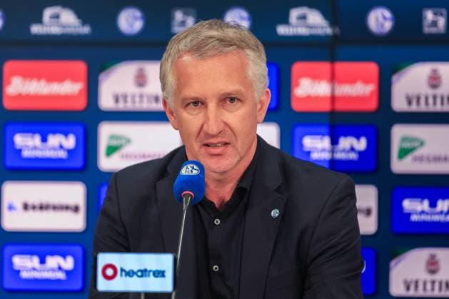Sport Bilder des Tages Vorstellung von Frank Baumann als Vorstand am 01.06.2025 in der VELTINS-Arena in Gelsenkirchen Frank Baumann ( Vorstand Sport Schalke )
