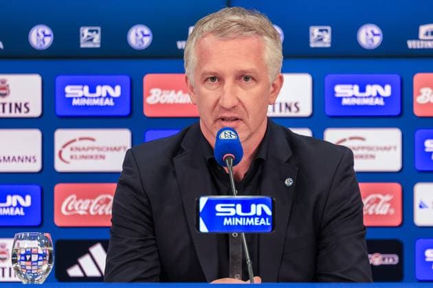 Vorstellung von Frank Baumann als Vorstand am 01.06.2025 in der VELTINS-Arena in Gelsenkirchen Frank Baumann ( Vorstand Sport Schalke )