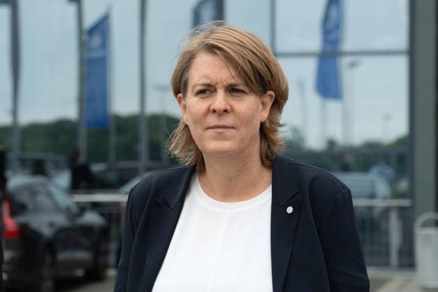 Christina RUEHL-HAMERS, Rühl-Hamers, Vorstandsmitglied Schalke 04, Vorstellung von Frank BAUMANN als neuer Sportvorstand des FC Schalke 04, am 01.06.2025 in Gelsenkirchen, Veltins Arena. DFL regulations prohibit any use of photographs as image sequences and or quasi-video. Â