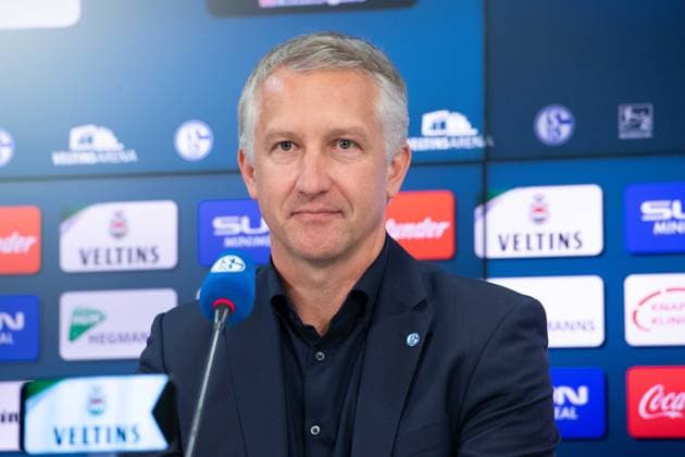 Frank BAUMANN, neuer Sportvorstand beim FC Schalke 04. Vorstellung von Frank BAUMANN als neuer Spotvorstand des FC Schalke 04, am 01.06.2025 in Gelsenkirchen, Veltins Arena. DFL regulations prohibit any use of photographs as image sequences and or quasi-video. Â