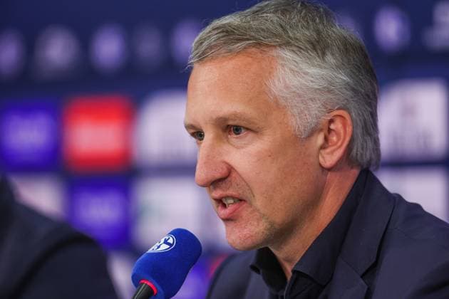 01.06.2025, Fussball, Saison 2024 2025, 2. Bundesliga, Vorstellung von Frank Baumann, Sportvorstand Frank Baumann (FC Schalke 04) Gelsenkirchen Veltins Arena NRW Deutschland xRHR-FOTOx