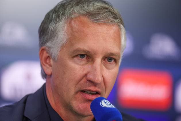 01.06.2025, Fussball, Saison 2024 2025, 2. Bundesliga, Vorstellung von Frank Baumann, Sportvorstand Frank Baumann (FC Schalke 04) Gelsenkirchen Veltins Arena NRW Deutschland xRHR-FOTOx