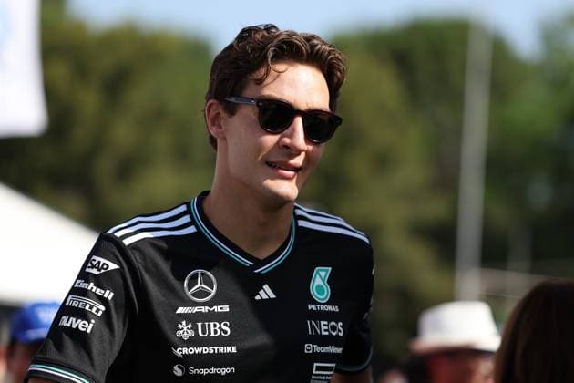 01.06.2025, xrarjax, Motorsport FIA Formel 1, Großer Preis von Spanien 2025 v.l. George Russell (Mercedes AMG Petronas) Startnummer 63 (FIA REGULATIONS PROHIBIT ANY USE OF PHOTOGRAPHS as IMAGE SEQUENCES and or QUASI-VIDEO) Barcelona