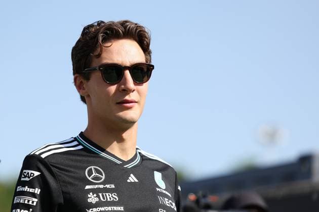 01.06.2025, xrarjax, Motorsport FIA Formel 1, Großer Preis von Spanien 2025 v.l. George Russell (Mercedes AMG Petronas) Startnummer 63 (FIA REGULATIONS PROHIBIT ANY USE OF PHOTOGRAPHS as IMAGE SEQUENCES and or QUASI-VIDEO) Barcelona