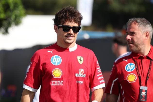 01.06.2025, xrarjax, Motorsport FIA Formel 1, Großer Preis von Spanien 2025 v.l. Charles Leclerc (Ferrari) Startnummer 16 (FIA REGULATIONS PROHIBIT ANY USE OF PHOTOGRAPHS as IMAGE SEQUENCES and or QUASI-VIDEO) Barcelona