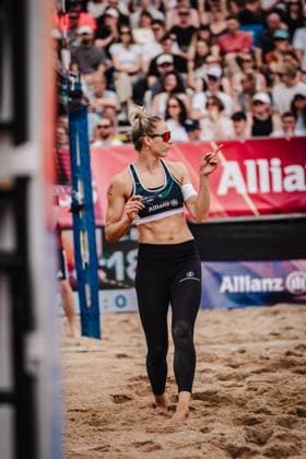 Beachvolleyball Frauen Allianz German Beach Tour 2025 Tourstop Hamburg 01.06.2025 Louisa Lippmann Hamburg Active City Arena Heiligengeistf Hamburg Deutschland