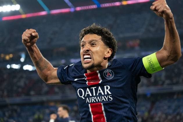 Tor zum 3:0 durch Desire Doue (Paris Saint-Germain, 14), Jubel, Torjubel. Marquinhos (Paris Saint-Germain, 05) GER, Paris Saint-Germain vs. Inter Mailand, Fussball, Herren, UEFA Champions League Finale Muenchen 2025, Spielzeit 2024 2025, 31.05.2025, GER, Paris Saint-Germain vs. Inter Mailand, Fussball, Herren, UEFA Champions League Finale Muenchen 2025, Spielzeit 2024 2025, 31.05.2025 Muenchen Copyright: xEibner-Pressefoto WolfgangxFrankx EP_WFK