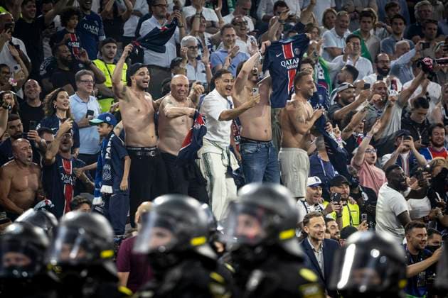 FOOTBALL : PSG vs Inter de Milan- Finale Ligue des Champions MUNCHEN, 31 05 2025, Allianz Arena Ambiance avec des supporters de PSG  Copyright: xelyxandroxcegarrax