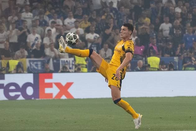 Benjamin Pavard (Inter Mailand, 28) GER, Paris Saint-Germain vs. Inter Mailand, Fussball, Herren, UEFA Champions League Finale Muenchen 2025, Spielzeit 2024 2025, 31.05.2025, GER, Paris Saint-Germain vs. Inter Mailand, Fussball, Herren, UEFA Champions League Finale Muenchen 2025, Spielzeit 2024 2025, 31.05.2025 Muenchen Copyright: xEibner-Pressefoto WolfgangxFrankx EP_WFK