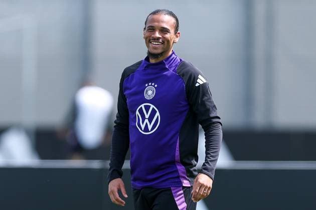 Fußball Training Nationalmannschaft am 01.06.2025 am Homeground in Herzogenaurach Leroy Sane ( Deutschland )