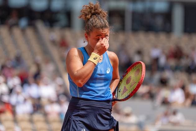 2025-06-01 French Open Roland Garros PARIS, FRANCE - JUNE 1: Jasmine Paolini of Italy during the French Open at Roland Garros on June 1, 2025 in Paris, France. Paris Roland Garros France Content not available for redistribution in The Netherlands directly or indirectly through any third parties. Copyright: xMarleenxFouchierx