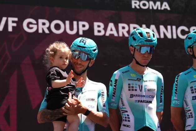 Marcellusi Martin of Vf Group Bardianicsf-Faizane™ during the stage 21 of the Giro d™Italia from Roma to Roma, Italy - Sunday, June 01, 2025. - cycling.  Copyright: xMassimoxPaolone LaPressex