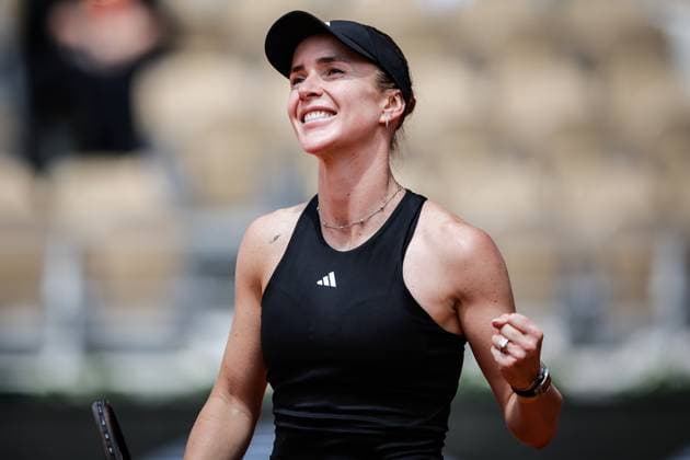 June 1, 2025, Paris, France, France: Elina SVITOLINA of Ukraine celebrates his victory during the eighth day of Roland-Garros 2025, French Open 2025, Grand Slam tennis tournament at Roland-Garros Stadium on June 01, 2025 in Paris, France. Paris France - ZUMAm308 20250601_zsp_m308_009 Copyright: xMatthieuxMirvillex