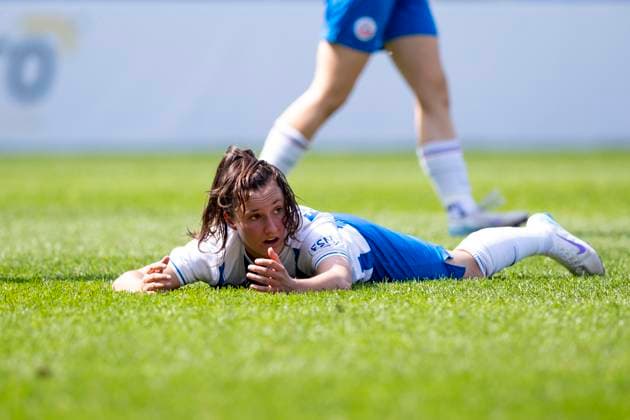 Regionalliga-Nordost Frauen: F.C. Hansa Rostock vs. 1. FFV Erfurt; Rostock; 01.06.2025 Julia Heinschel ( 7; F.C. Hansa Rostock) Regionalliga-Nordost Frauen: F.C. Hansa Rostock vs. 1. FFV Erfurt; Ostseestadion Rostock; 01.06.2025 Copyright: xBEAUTIFULxSPORTS Duehringx