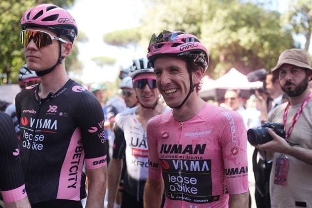 Yates Simon Philip of Team Visma Lease A Bike pink jersey during the stage 21 of the Giro d™Italia from Roma to Roma, Italy - Sunday, June 01, 2025. - cycling.  Copyright: xMassimoxPaolone LaPressex