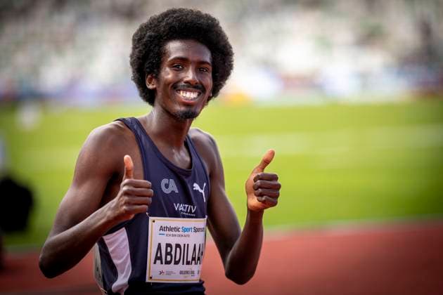 Goldenes Oval; Dresden, 01.06.2025 Mohamed ABDILAAHI (GER); Goldenes Oval am 01.06.2025 im Heinz-Steyer-Stadion in Dresden (Deutschland). *** Golden Oval Dresden, 01 06 2025 Mohamed ABDILAAHI GER Golden Oval on 01 06 2025 at the Heinz Steyer Stadium in Dresden Germany Copyright: xBEAUTIFULxSPORTS AxelxKohringx