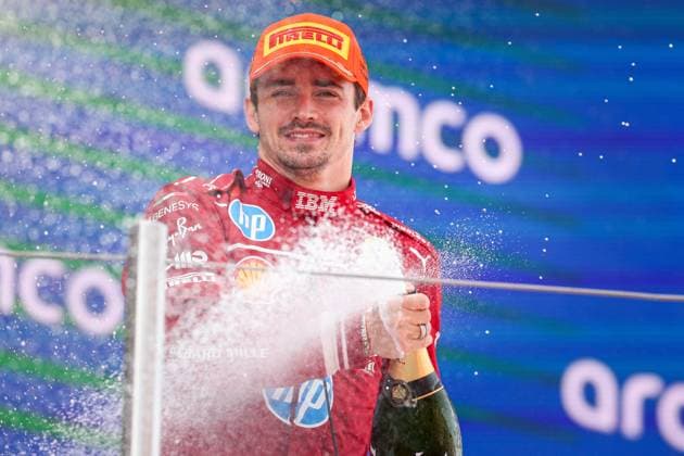 Charles Leclerc of Monaco and Scuderia Ferrari , Race, F1 Grand Prix of Spain, am 01. June 2025 in Barcelona, Spain. (Foto von Diogo Cardoso DeFodi Images) Charles Leclerc of Monaco and Scuderia Ferrari , Race, F1 Grand Prix of Spain, Circuit de Barcelona-Catalunya on June 1, 2025 in Barcelona, Spain. (Photo by Diogo Cardoso DeFodi Images)