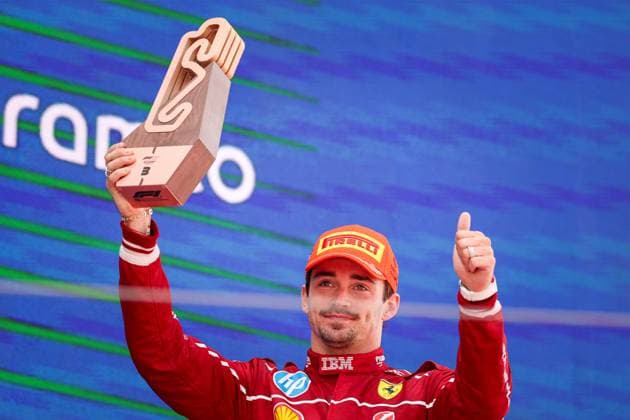 Charles Leclerc of Monaco and Scuderia Ferrari , Race, F1 Grand Prix of Spain, am 01. June 2025 in Barcelona, Spain. (Foto von Diogo Cardoso DeFodi Images) Charles Leclerc of Monaco and Scuderia Ferrari , Race, F1 Grand Prix of Spain, Circuit de Barcelona-Catalunya on June 1, 2025 in Barcelona, Spain. (Photo by Diogo Cardoso DeFodi Images)