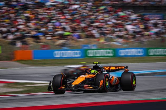 4 Lando Norris (GBR, McLaren F1 Team), F1 Grand Prix of Spain at Circuit de Barcelona-Catalunya on June 1, 2025 in Barcelona, Spain. (Photo by HOCH ZWEI) Barcelona Spain