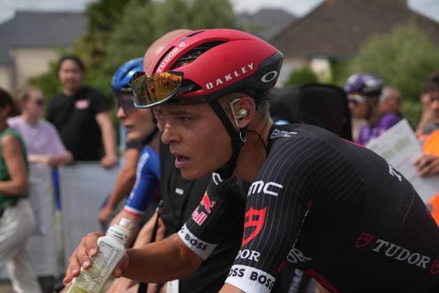CYCLING - BOUCLES DE LA MAYENNE 2025 - STAGE 3 Pierre Latour during the Stage 3 of the Boucles de la Mayenne - CrÃ dit Mutuel, UCI ProSeries Cycling event, Javron-les-Chapelles - Laval (163,4 Km) on 1 June 2025 in Laval, France - Photo Laurent Lairys PSNEWZ LavalFrance  Copyright: xLaurentxLairysx