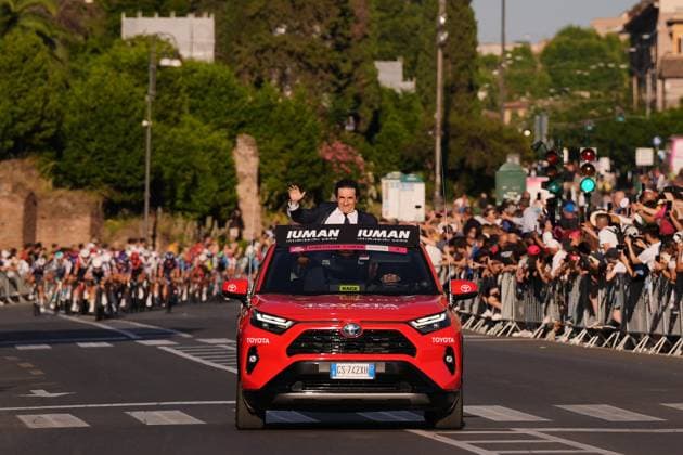 Urbano Cairo during the stage 21 of the Giro d™Italia from Roma to Roma, Italy - Sunday, June 01, 2025. - cycling.  Copyright: xFabioxFerrari LaPressex
