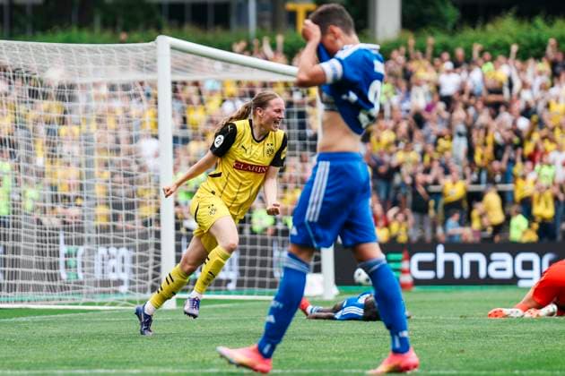 Verbandspokal Finale: BVB - FC Schalke 04; am 01.06.2025 Verbandspokal Finale: BVB - FC Schalke 04; Dortmund, Stadion Rote Erde am 01.06.2025 Copyright: xBEAUTIFULxSPORTS Freisenx