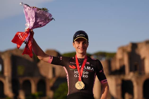 Olav Kooij of Team Visma Lease A Bike winner of the stage during the stage 21 of the Giro d™Italia from Roma to Roma, Italy - Sunday, June 01, 2025. - cycling.  Copyright: xFabioxFerrari LaPressex