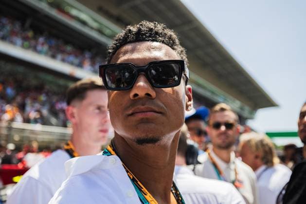 2025 Formula One Spanish Grand Prix Circuit de Catalunya, Barcelona, Spain. 1.June.2025; Ollie Watkins of Great Britain and Aston Villa and the England national team, Nationalteam during Formula One Spanish Grand Prix Barcelona Circuit de Catalunya SPAIN Copyright: xJayxHiranox