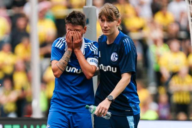 Verbandspokal Finale: BVB - FC Schalke 04; am 01.06.2025 Shari Noffke (FC Schalke 04, 24) frustriert Verbandspokal Finale: BVB - FC Schalke 04; Dortmund, Stadion Rote Erde am 01.06.2025 Copyright: xBEAUTIFULxSPORTS Freisenx