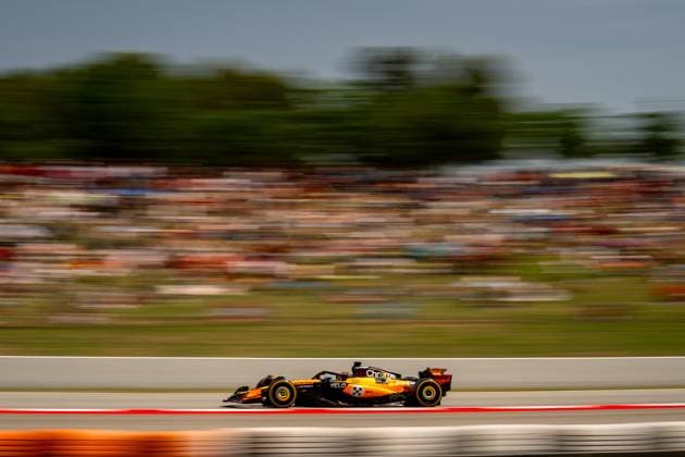 June 1, 2025, Barcelona, Spain: McLaren Formula 1 Team s australian driver Oscar Piastri is seen during the race of the Formula 1 Spain Grand Prix 2025. Barcelona Spain - ZUMAs197 20250601_aaa_s197_220 Copyright: xLucaxMartinix