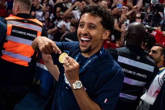 FOOTBALL : Celebration du titre de Champions d™europe du Paris SG - 01 06 2025 Marquinhos ParisFrance  Copyright: xBaptistexAutissierx