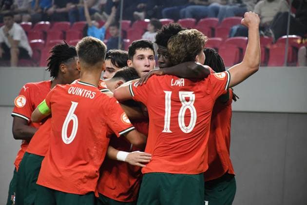 France v Portugal - 2025 UEFA Under 17 Euro Final TIRANA, ALBANIA - JUNE 1: Portugal and France face off in the final match of the UEFA Under-17 European Championship, EM, Europameisterschaft at the National Arena in Tirana, Albania, on June 1, 2025. Portugal win the UEFA Under-17 European Championship. Olsi Shehu Anadolu Tirana World. Editorial use only. Please get in touch for any other usage.  Copyright: x2025xAnadoluxOlsixShehux